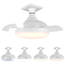 Axyaa Smart LED Ceiling Fan Light with Remote Control & App, Adjustable Color Temperature & Brightness for Living Room & Bedroom