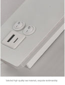 Axyaa Black Brass LED Wall Lamp with USB Port and Switch