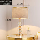 Axyaa Crystal Table Lamp: Modern American Style for Living Room & Bedroom