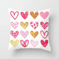 Axyaa Love Heart Cushion Cover for Living Room Sofa Valentine's Day Home Decor
