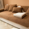 Axyaa Winter Short Plush Sofa Cushion: Non-slip Nordic Style Sitting Cushion