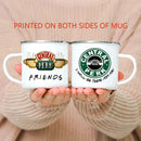 Axyaa Friends Central Perk Mug 11oz Enamel Wholesale Coffee Tea Cup Gift