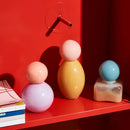 Axyaa Glass Sphere Aromatherapy Bottle with Lid, Geometric Design, Desktop Storage Container