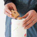 Axyaa Beech Wood Paper Towel Rack - Vertical Storage Roll Holder