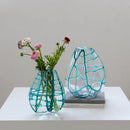 Axyaa Geometric Mesh Glass Vase - Home Decoration Terrarium & Hydroponics