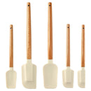 Axyaa Silicone Scrapers Set | High Temp Cream Cake Spatula | Kitchen Bakeware