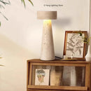 Axyaa Stone Table Lamp: Japanese Wabi-Sabi Design for Bedroom, Living Room, Study Room