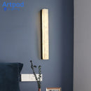 Axyaa Designer Marble Wall Lamp Copper Alabaster Ambient Lighting