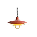 Axyaa Nordic LED Circular Chandelier Pendant Light for Living Room Indoor Lighting