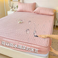 Axyaa Waterproof Cotton Bed Sheet - Antibacterial Mattress Cover