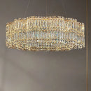 Axyaa Crystal Chandelier - Elegant Light Luxury Style for Living Room, Hall, Restaurant