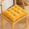 Axyaa Green Lambs Wool Floor Chair Pad - Comfortable, Cozy, and Stylish
