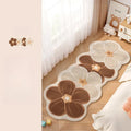 Axyaa Flower Pattern Bedroom Decor Dopamine Carpet - Plush, Fluffy & Washable Rug