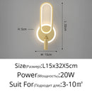 Axyaa Modern LED Wall Lamp for Home Indoor, Staircase, Bedroom & Balcony
