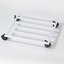 Axyaa Mobile Plant Stand Tray with Wheels - Rectangular Iron Base for Heavy Plants