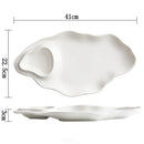 Axyaa Ceramic Salad Dessert Plate Set