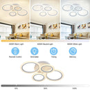 Axyaa Smart LED Ceiling Chandelier with Remote & APP Control for Living Room & Bedroom
