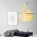 Axyaa Luxury Shell Ceiling Chandelier for Home Decor - Modern & Elegant Lighting Solution
