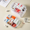 Axyaa Multi-Layer Medicine Storage Box - Large Capacity Portable Display Cabinet