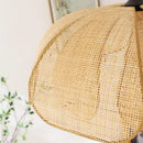 Axyaa Wabi Sabi RattanPetal Chandelier for Home Decor and Lighting
