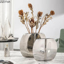 Geometry Vase Desk Decoration by Axyaa | Artificial Flowers & Vase Set
