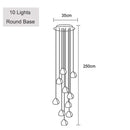 Axyaa Nordic Crystal Chandelier for Stairs
