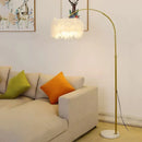Axyaa Feather Floor Lamp LED Light for Living Room Decor