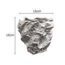 Axyaa Ceramic Rock Vase | Gold-plated Simulation Stone Design