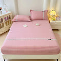 Axyaa Double-Layer Plaid Lace Mattress: Soft, Skin-Friendly, Non-Slip - Single Piece