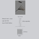 Axyaa Fishbone LED Pendant Light: Modern Nordic Chandelier for Home, Restaurant, and Loft