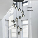 Axyaa Stainless Steel LED Chandelier Lights for Nordic Home Decor