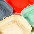 Axyaa Silicone Air Fryer Pan Liner for Oven Baking Tray & Pizza Chicken Mould