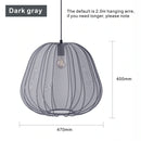 Axyaa Rustic Silk Lantern Pendant Light for Home and Restaurant Lighting