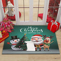Axyaa Christmas New Year Entrance Door Mat Non-Slip Floor Decor