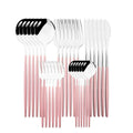 Axyaa 30-Piece Stainless Steel Cutlery Set: Knife, Fork, Spoon, Silverware Flatware Kit