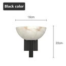 Axyaa Marble Wall Lamp: Modern Wabi-Sabi Style Luxury Bedroom Lighting