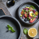 Axyaa Ceramic Round Tableware Set for Pasta, Steak, Salad, and Desserts