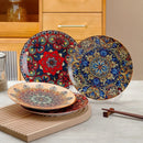 Axyaa Ceramic Steak Set: Large, Creative, Restaurant Plate Set