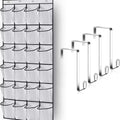 Axyaa 24-Pocket Over the Door Shoe Organizer Mesh Pockets Storage