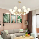 Axya Glass Ball Pendant Light - Modern Nordic Chandelier for Living Room & Restaurant