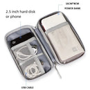 Axyaa Electronics Accessories Organizer: Waterproof Carrying Bag for Cable, Hard Disk, Power Bank
