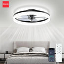 Axyaa Acrylic Ceiling Fan Light Remote Control 6-speed Living Room Fan Lamp