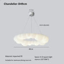 Axyaa Nordic Cloud Cream Ceiling Light Chandelier, Warm Atmosphere for Bedroom & Restaurant