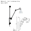 Axyaa Rotatable Wall Sconce Lamp in Various Colors