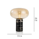 Axyaa Postmodern Glass Ball Marble Desk Lamp