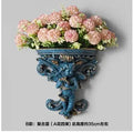 Axyaa Music Angel Resin Vase Wall Sticker Ornaments for Home Livingroom Wall Decoration