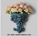 Axyaa Music Angel Resin Vase Wall Sticker Ornaments for Home Livingroom Wall Decoration