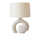 Axyaa Contemporary Resin LED Table Desk Lamp for Home Living Room