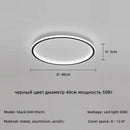 Axyaa Modern Round Iron Dimmable LED Ceiling Lights for Bedroom Foyer Indoor Lighting