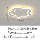 Axyaa Round LED Ceiling Lamp 25cm Creative Kitchen Light Square Home Indoor